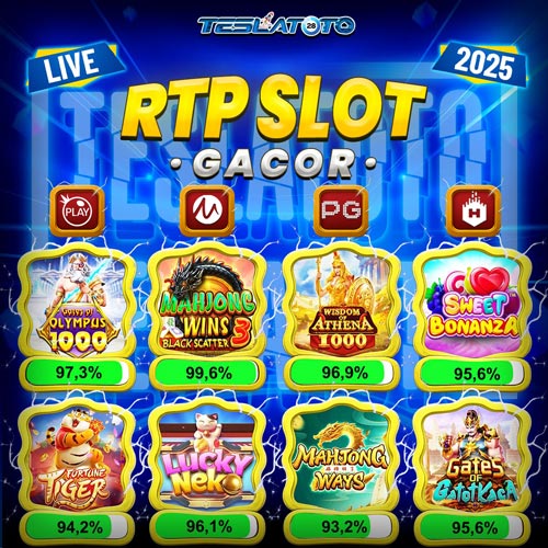 TESLATOTO ✈️ RTP Slot Gacor & Bocoran RTP Live Slot Bikin Gampang JP di 2025!