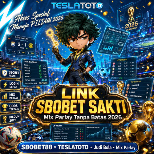 SBOBET88 x TESLATOTO Rilis Link SBOBET Sakti, Sensasi Main Judi Bola Mix Parlay 2026